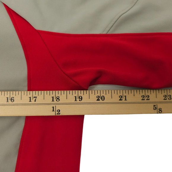 Pearl Izumi Full Zip Cycling Jacket Womens Size M Thumb Loop Sleeves Gray Red - Picture 4 of 16